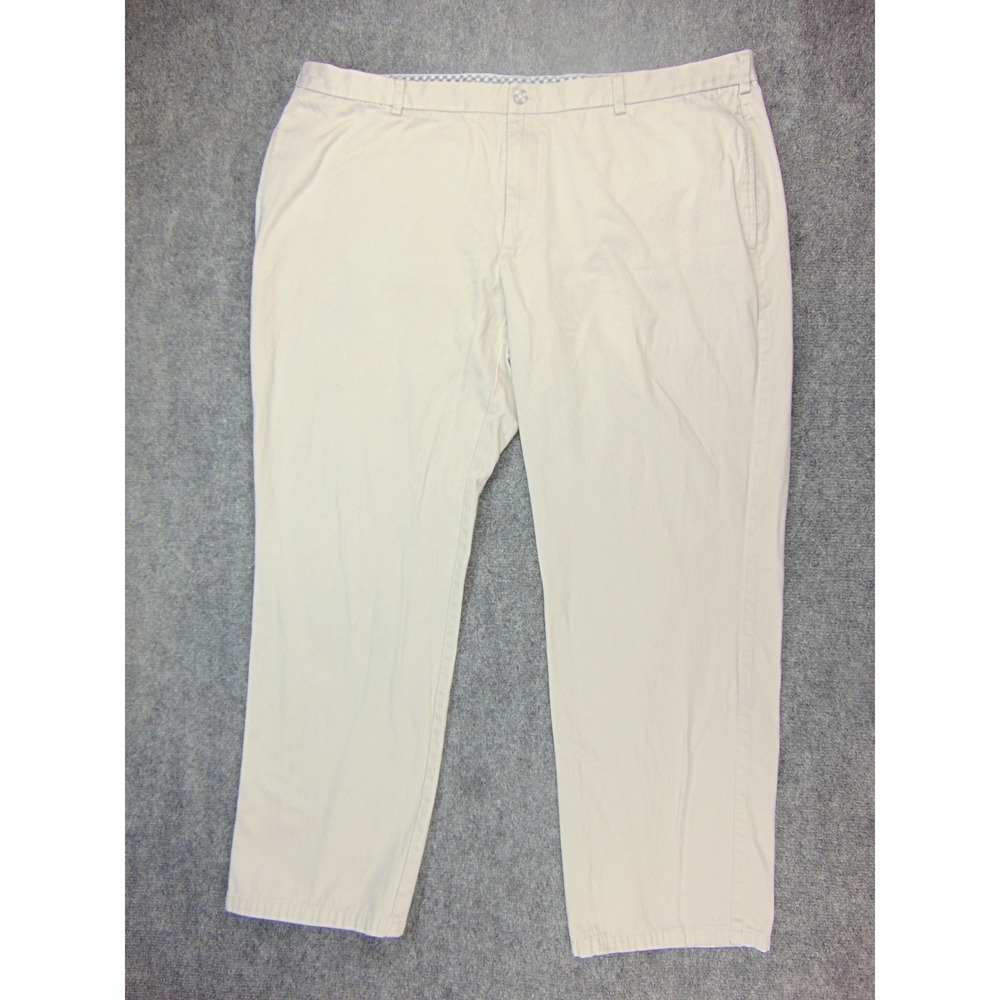 Onward Reserve Chino Pants Mens 42x30 Beige Solid Preppy Classic Business Casual